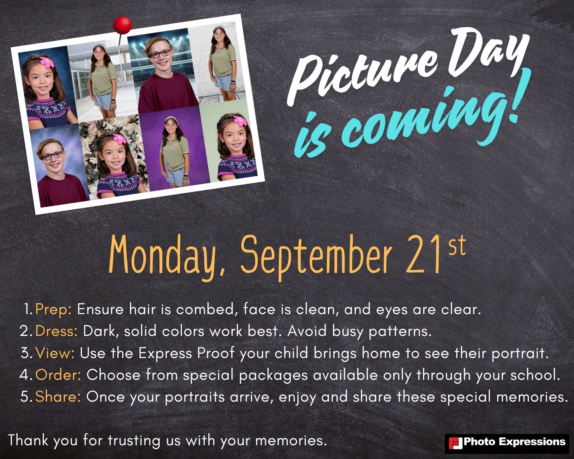 Picture Day reminder